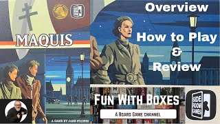 MAQUIS Solo Board Game 2nd Edition  Overview How to Play and Review  Side Room Games [upl. by Mollie]