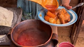 Caldo de Espinazo con Morisqueta La a cocina En El Rancho [upl. by Eibur39]