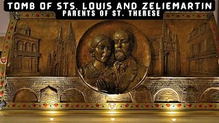 Tomb of Sts Louis and Zelie Martin parents of St Therese of the Child Jesus [upl. by Olympia816]