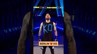 LET THE BATTLE BEGIN Kevin Owens is welcomed by the Berlin crowd at WWEBash 👏👏👏 [upl. by Winola]