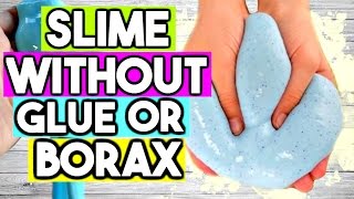 How to Make SLIME WITHOUT Glue OR Borax 2 Ways Easy ASMR Slime Recipe [upl. by Bega]