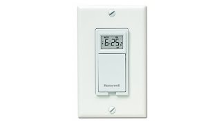 Honeywell 7Day Programmable Light Switch Timer  White RPLS530A1038 [upl. by Htebesile205]