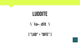 How To Pronounce Luddite  Meaning  Pronunciation [upl. by Pelage]