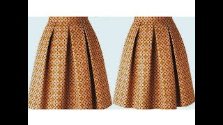 How to cut a box pleat maxi skirt [upl. by Nnave173]