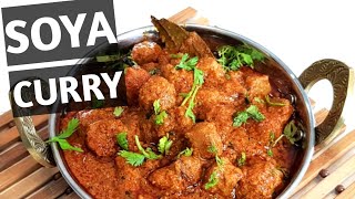 Soya Chunks Curry 100 Tasty Meal Maker Kurma❤️ [upl. by Curtice]