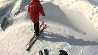 Skiing the Elevator at the Alta Chutes The Remarkables Queenstown [upl. by Apfel]