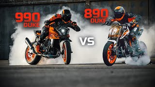 KTM 990 Duke 2024 vs 890 Duke  Überzeugt die neue Duke oder erwartet uns bald ein Motorschaden🤔 [upl. by Edak]