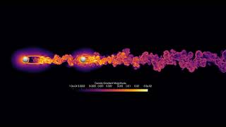 Implicit large eddy simulation ILES of flow over tandem spheres [upl. by Cavit]