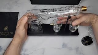 Gun Whiskey Decanter Gift Set Bullet Shot Glasses Personalized Alcohol Beverage Gifts Men Review [upl. by Ernie]