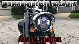 VTXDAYMAKER Headlight Review and Install [upl. by Adonis]