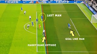 Harry Kane’s Disallowed GOAL for offside when Rudiger is clearly the last man [upl. by Legnaesoj]