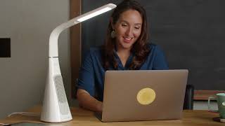 OttLite SanitizingPRO LED Desk Lamp with UVC Air Purifier [upl. by Junno]