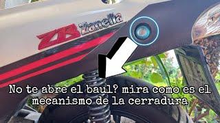 Cerradura baul de moto 110 [upl. by Ahsiele722]