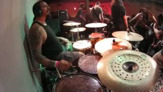 Dobber Beverly  Insect Warfare LAST HOUSTON SHOW DRUM CAM FULL SET [upl. by Ggerk]