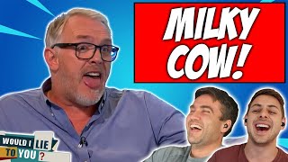 Did GREG DAVIES Invent The Game Milky Cow  WILTY Reaction [upl. by Leahcimaj]