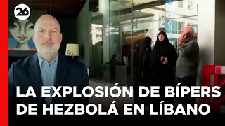 Explosiones mortales de radios portátiles en El Líbano  El análisis del periodista Andrés Repetto [upl. by Cloe164]