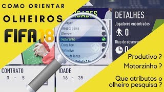 Como pesquisar com olheiros  FIFA 18 [upl. by Bartholomeo]