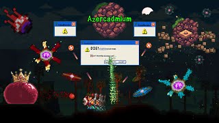 Terraria  Azercadmium mod  All bosses Nohit  New Discord [upl. by Emmalynne]