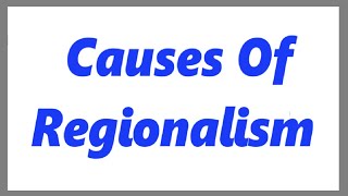 CAUSES OF REGIONALISM  Semester 4th  BEd  Examination [upl. by Farkas]