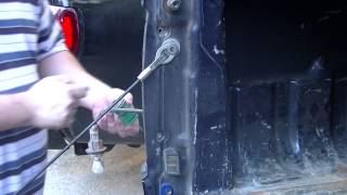 HOWTO Replace Taillights  Reverse Lights on F250 [upl. by Imuya]