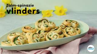 Bladerdeeghapje met zalm en spinazie  Recept  Allerhande [upl. by Lidia]