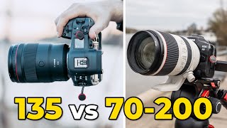 Canon RF 70200mm f28 vs Canon RF 135mm f18  which one is better for you [upl. by Win]