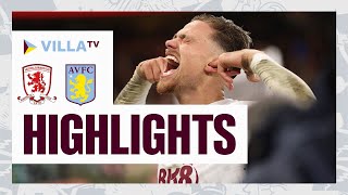 MATCH HIGHLIGHTS  Middlesbrough 01 Aston Villa [upl. by Asehr883]