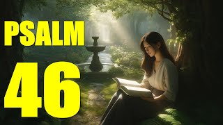 Psalm 46 Reading God is Our Refuge and Strength With words  KJV [upl. by Nwahsyar]