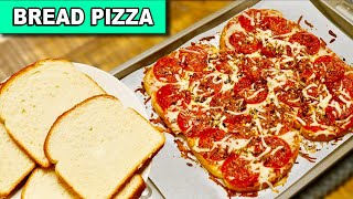 How To Make Pizza with Regular Bread  Pizza Toast Recipe [upl. by Yrok421]