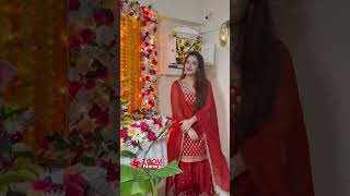 Aalisha Panwar Perform Aarati Of Ganpati Bappa amp Visarjan [upl. by Ernaline]