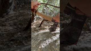 Make the axe more durable survival bushcraft camping outdoors [upl. by Otreblif559]