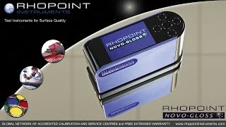 NovoGloss Glossmeters from Rhopoint Instruments [upl. by Argyres]