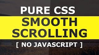 Pure CSS3 Smooth Scrolling To A DIV OnClick  No Javascript  Pure Html5 and CSS3 Tutorial [upl. by Jacobine]