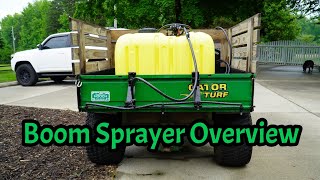 John Deere Boom Sprayer  45 Gallon Gator  ATV Overview [upl. by Obie742]