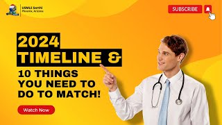 Residency match season 2024 Timeline plan tips for IMGs [upl. by Stevens]