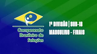 CAMPEONATO BRASILEIRO DE SELEÇÕES  SUB 18 MASCULINO  1º DIVISÃO  FINAIS  AO VIVO [upl. by Hu]