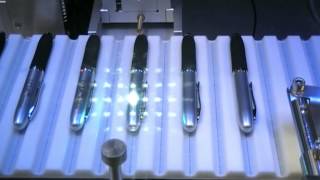 Pen Engraving Machine  Laser Engraving Pens with Conveyor [upl. by Ddal]