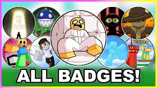 How to get ALL 83 BADGES in SLAP BATTLES Updated February 2024 ROBLOX [upl. by Kresic19]