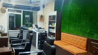 RK HAIR STUDIO salon interior design decoration ideas  in 2022 indian interior [upl. by Ailegave612]