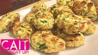 Zucchini Tater Tots Recipe  Cait Straight Up [upl. by Aivonas]