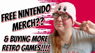 Free NINTENDO Merch  Buying More RETRO Games amp Some AWESOME Pickups [upl. by Berlin]