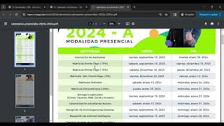 Conoce tu CALENDARIO ACADÉMICO PRESENCIAL 2024A 💚 [upl. by Zirtaeb]