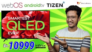 Best Budget OLED Smart TV  Web OS vs Android OS vs Tizen OS  Infinix W1 OLED Smart TV Rs10999 [upl. by Ban]