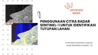 Tutorial SNAP Penggunaan Citra Radar Sentinel1 Untuk Identifikasi Tutupan Lahan [upl. by Anik]