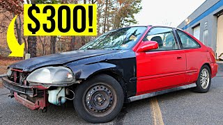 Restoring a 300 Honda Civic On A Budget  EP 1 [upl. by Tedmann192]