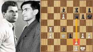 Spassky vs Tal  First Game They Ever Played [upl. by Nirrej]