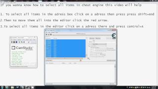 How to select all items in Cheat Engine [upl. by Akisey]