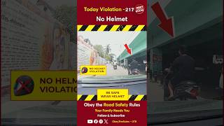 TODAY VIOLATION 217 Secure your Ride with Helmet chennaitrafficpolice otr obeytherules [upl. by Becket]