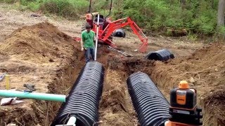 How to install your own septic system  Building a house [upl. by Ardisj258]