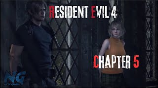 RESIDENT EVIL 4 REMAKE HARDCORE WALKTHROUGH CHAPTER 5 [upl. by Jose]